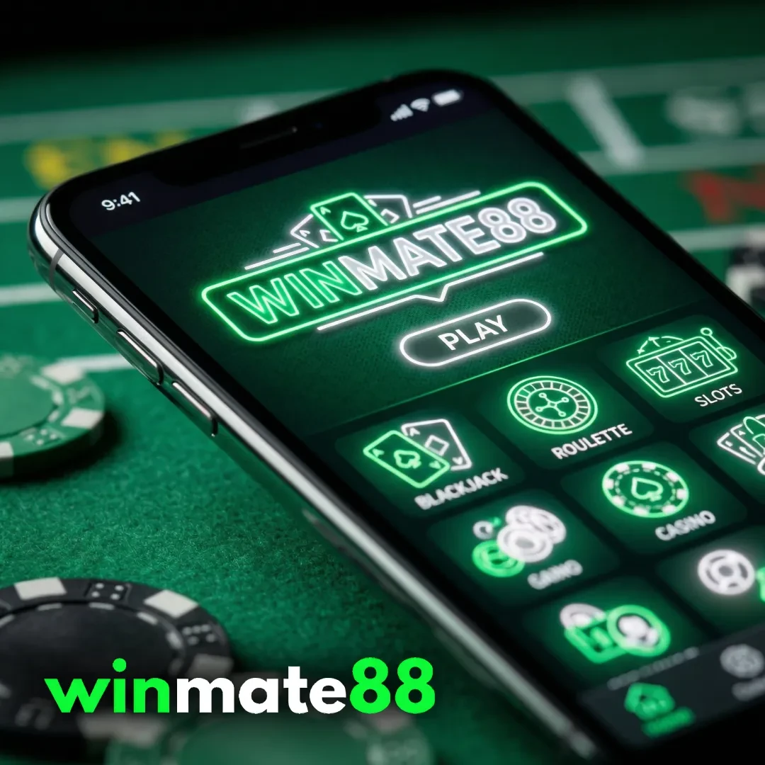 Winmate88 pokies lobby with game category filters